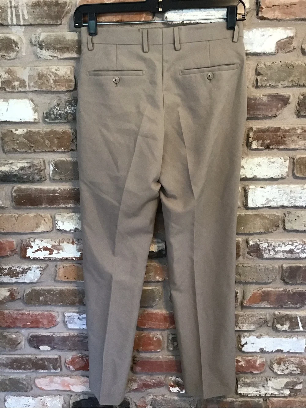 PAUL LORENZO Men's Tan Classic Two-Button Suit Jacket and Pants 36R